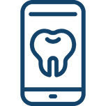 Dental mobile service icon